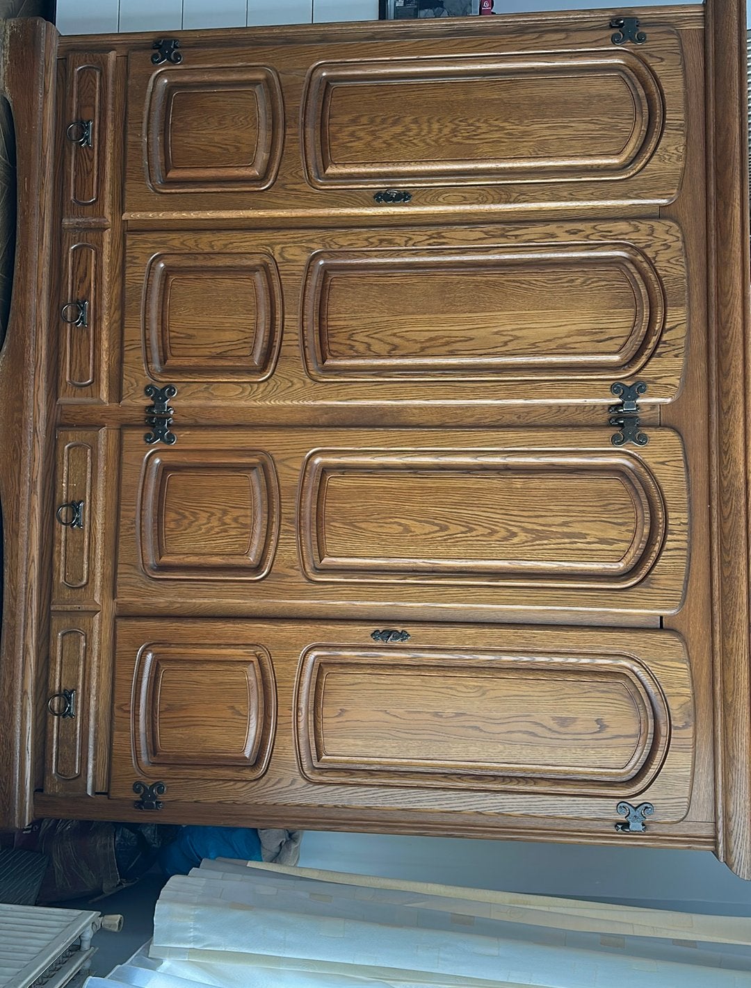 Klerenkast eiken landelijke stijl, Antiquités & Art, Antiquités | Meubles | Armoires, Enlèvement
