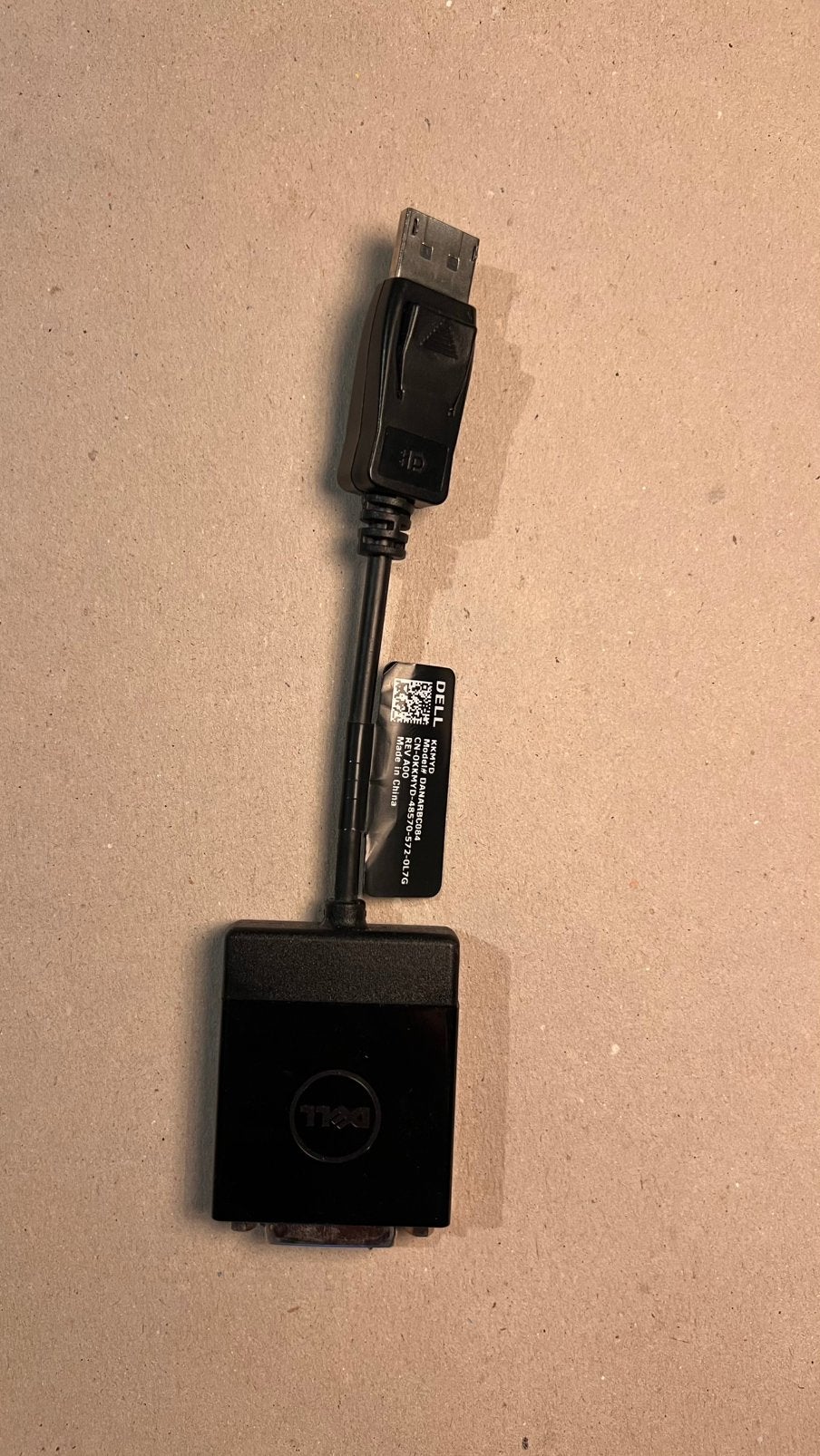 Dell DVI-DisplayPort-adapter, Audio, Tv en Foto, Audiokabels en Televisiekabels, Ophalen of Verzenden, Zo goed als nieuw, Minder dan 2 meter