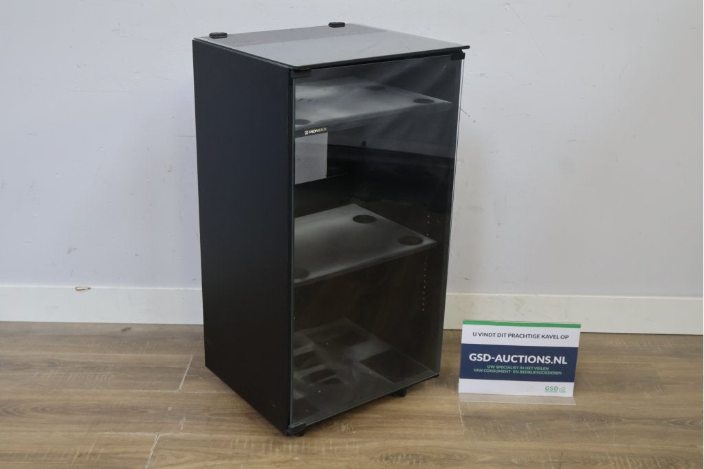 Pioneer audio meubel met glazen deur - Vintage