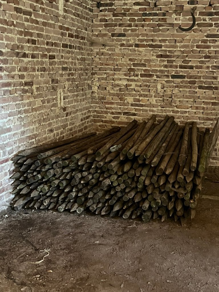 Partij houten palen, Tuin en Terras, Ophalen, 250 cm of meer, Palen