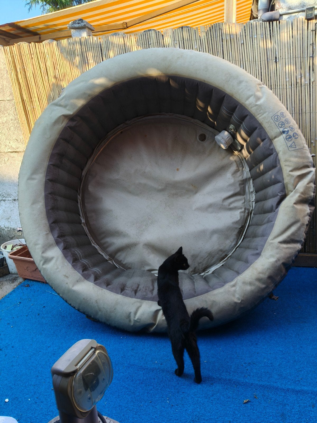 bain à remous de jardin, Piscine gonflable, Rond, Enlèvement, Utilisé