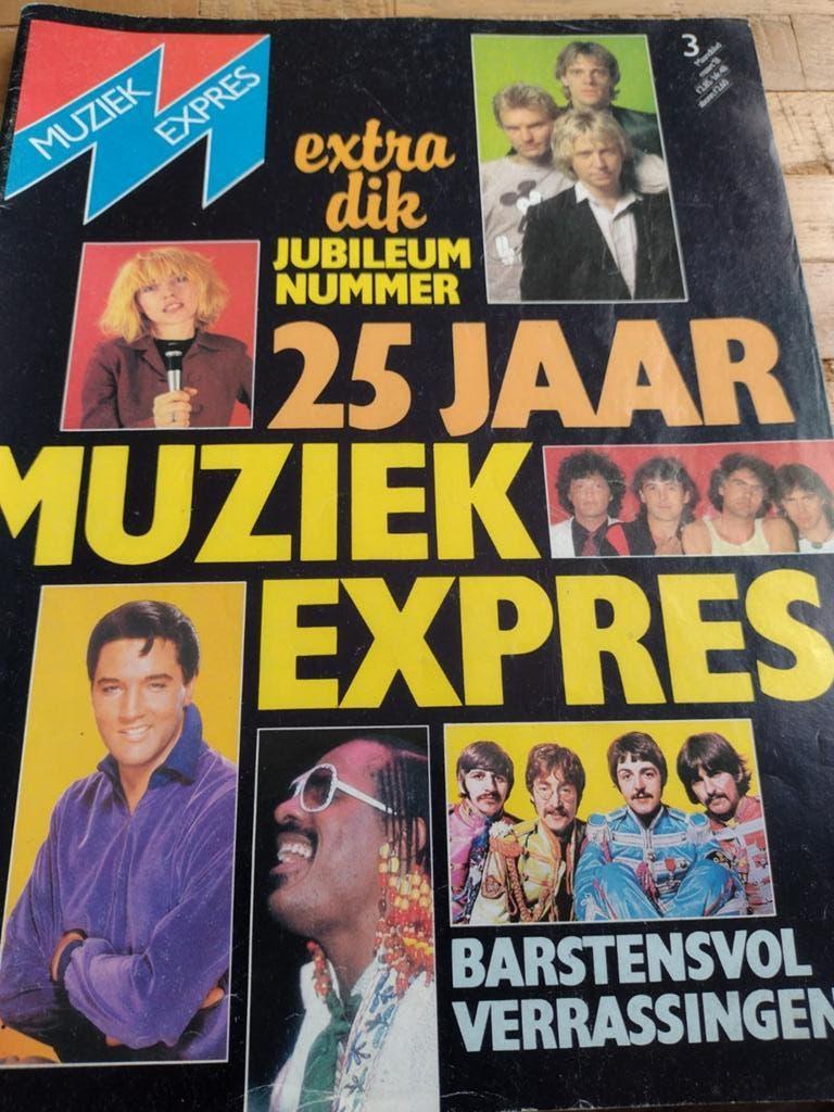 MUZIEK EXPRES JUBILEUM 25 JAAR :1981 PINK FLOYD-QUEEN-ABBA, Verzamelen, Ophalen of Verzenden, 1980 tot heden, Tijdschrift