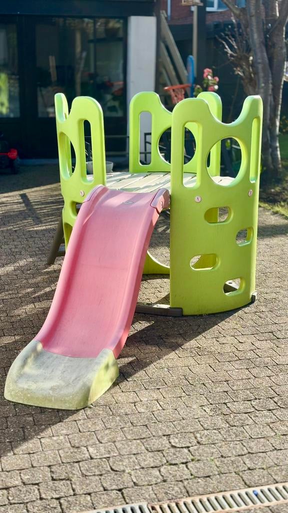 Smoby peuter glijbaan met speelplatform / klimtoestel, Kinderen en Baby's, Speelgoed | Buiten | Speeltoestellen, Ophalen, Gebruikt