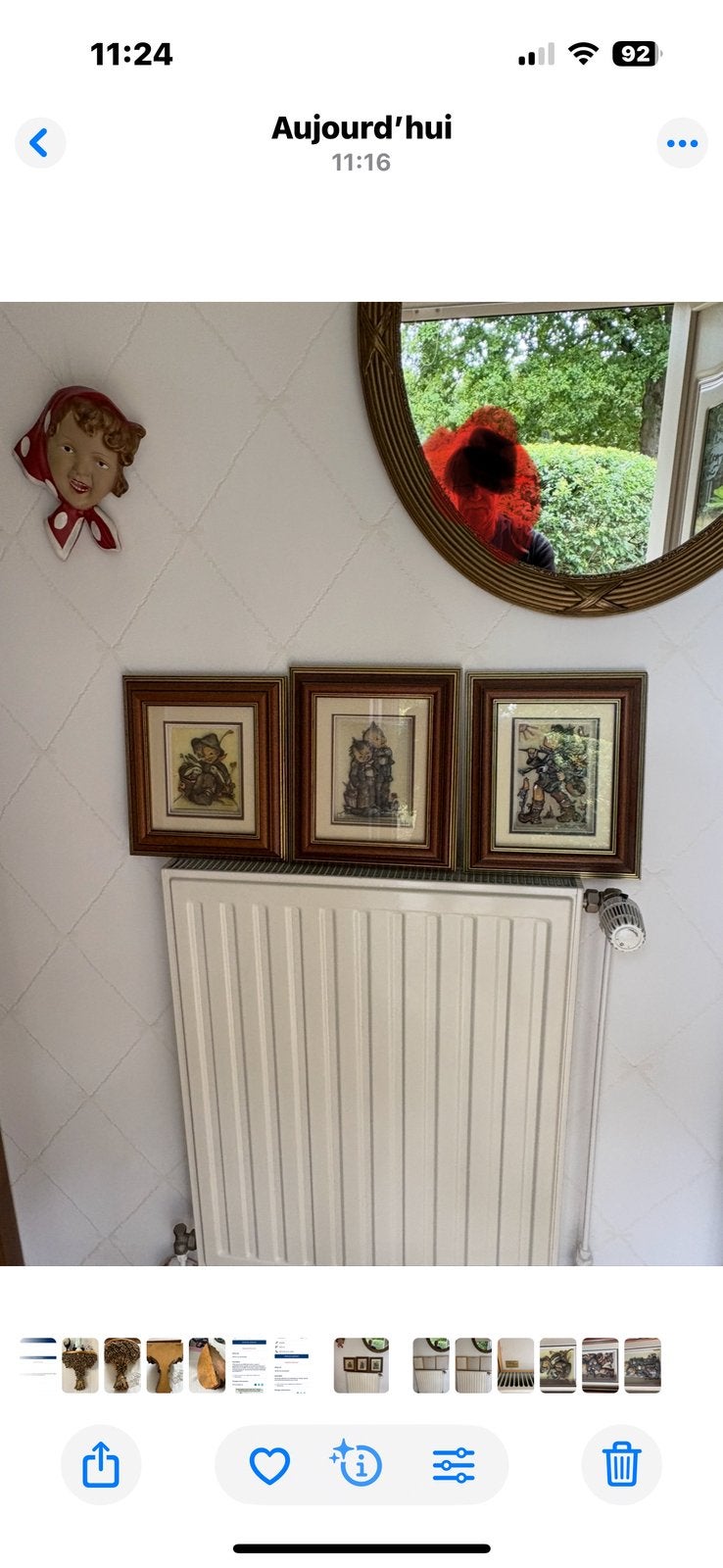 3 kleine Hummel-frames, Bruin, 20 cm, Ophalen of Verzenden, Zo goed als nieuw