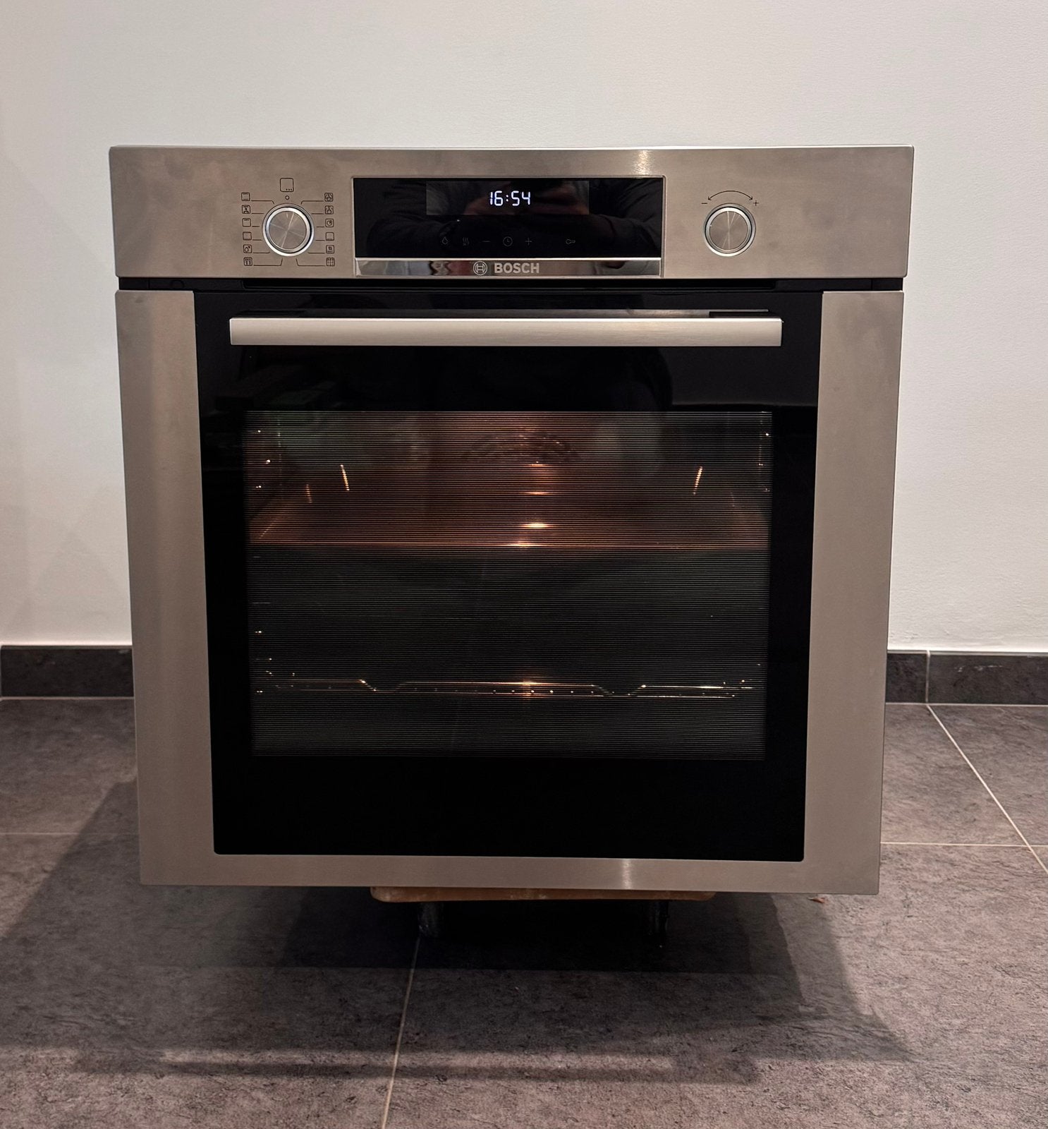 Four à convection 3D encastré Bosch avec grill, Encastré, Comme neuf, Four à micro-ondes combiné, Gril