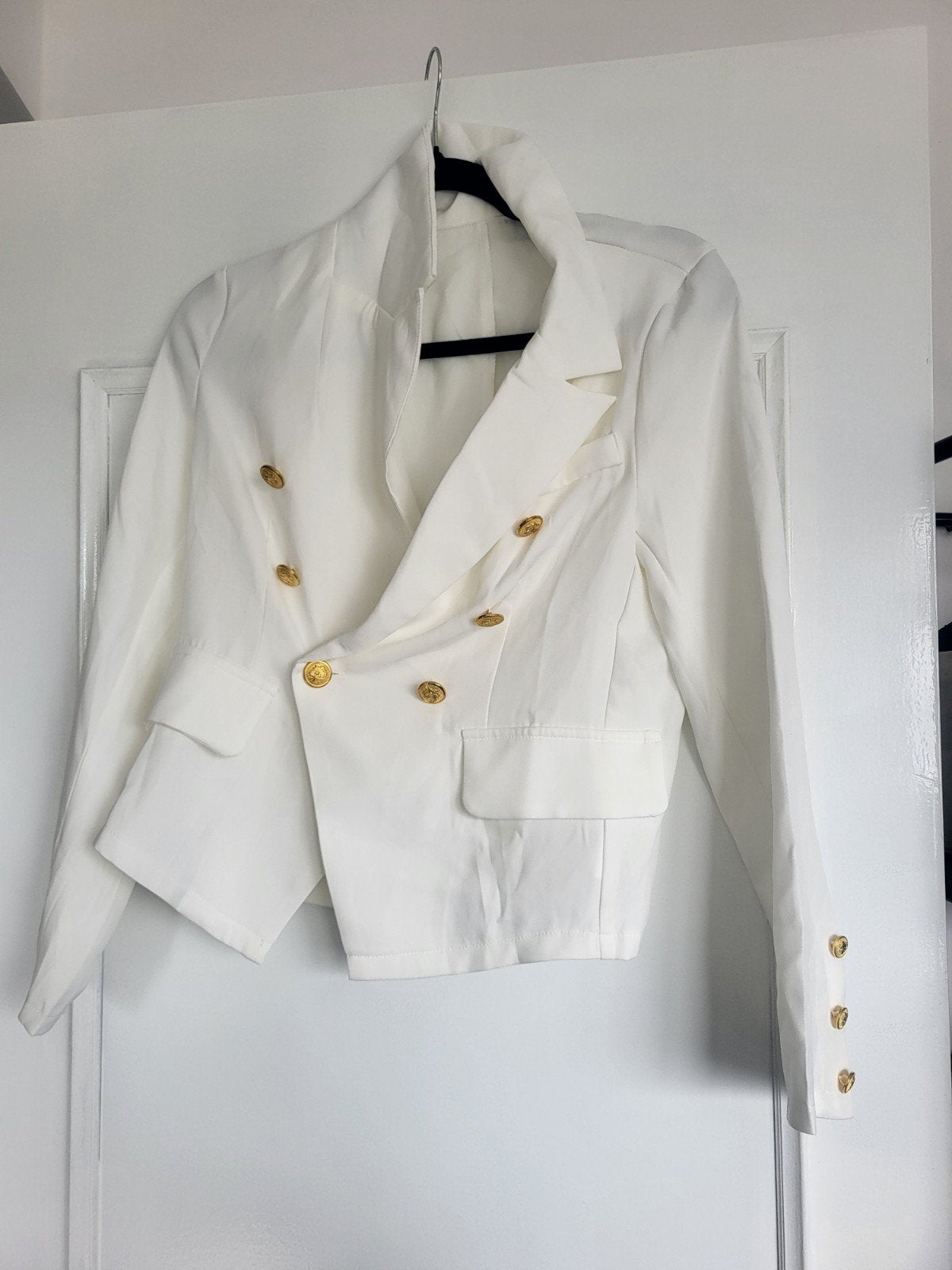 witte blazer maat s, Kleding | Dames, Jasjes, Kostuums en Pakken, Ophalen of Verzenden, Maat 36 (S)