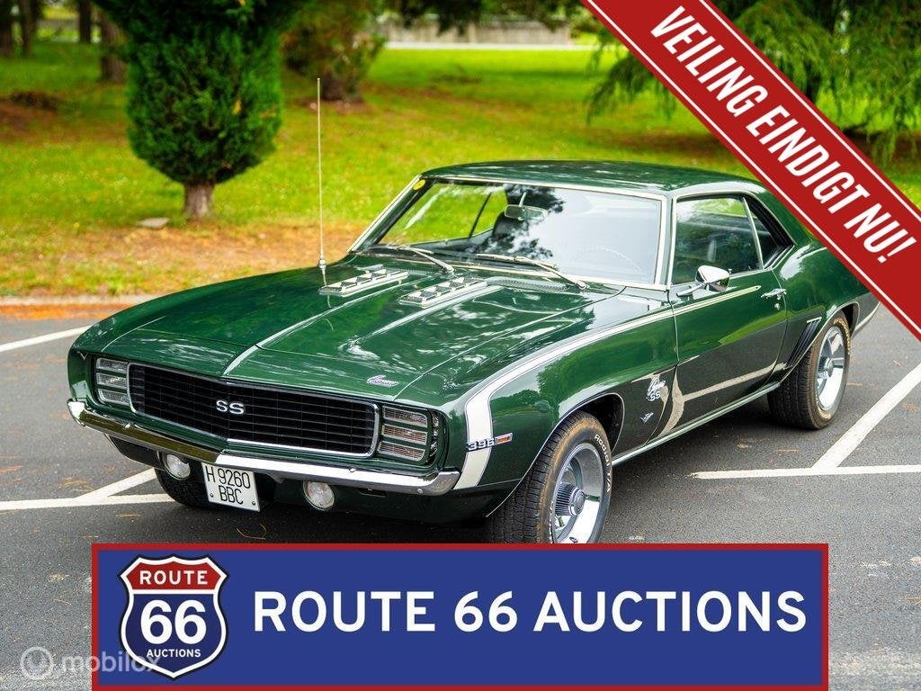 Chevrolet Camaro SS 396 | 1969 | Route 66 Auctions, Achat, Entreprise, Chevrolet, Boîte manuelle