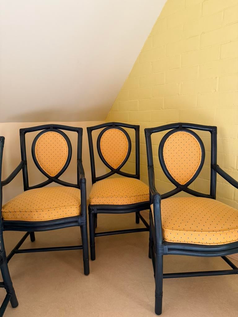 6 Gasparucci Italo stoelen waarvan 2 met armleuningen, Maison & Meubles, Chaises, Enlèvement, Comme neuf