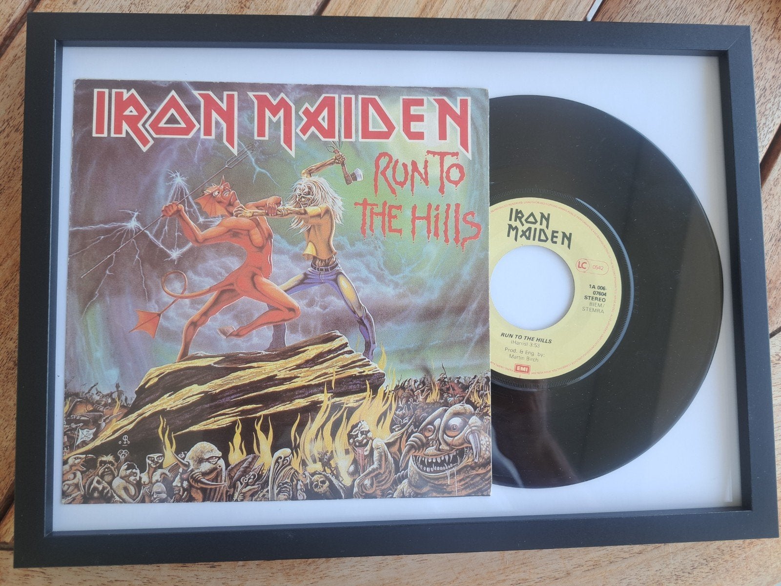IRON MAIDEN single Ingekaderd, CD & DVD, Vinyles | Hardrock & Metal, Enlèvement ou Envoi