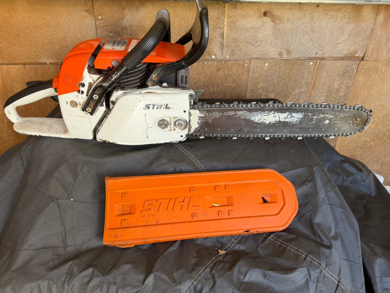 STIHL Kettingzaag 038 AV SUPER, Tuin en Terras, Ophalen, Gebruikt