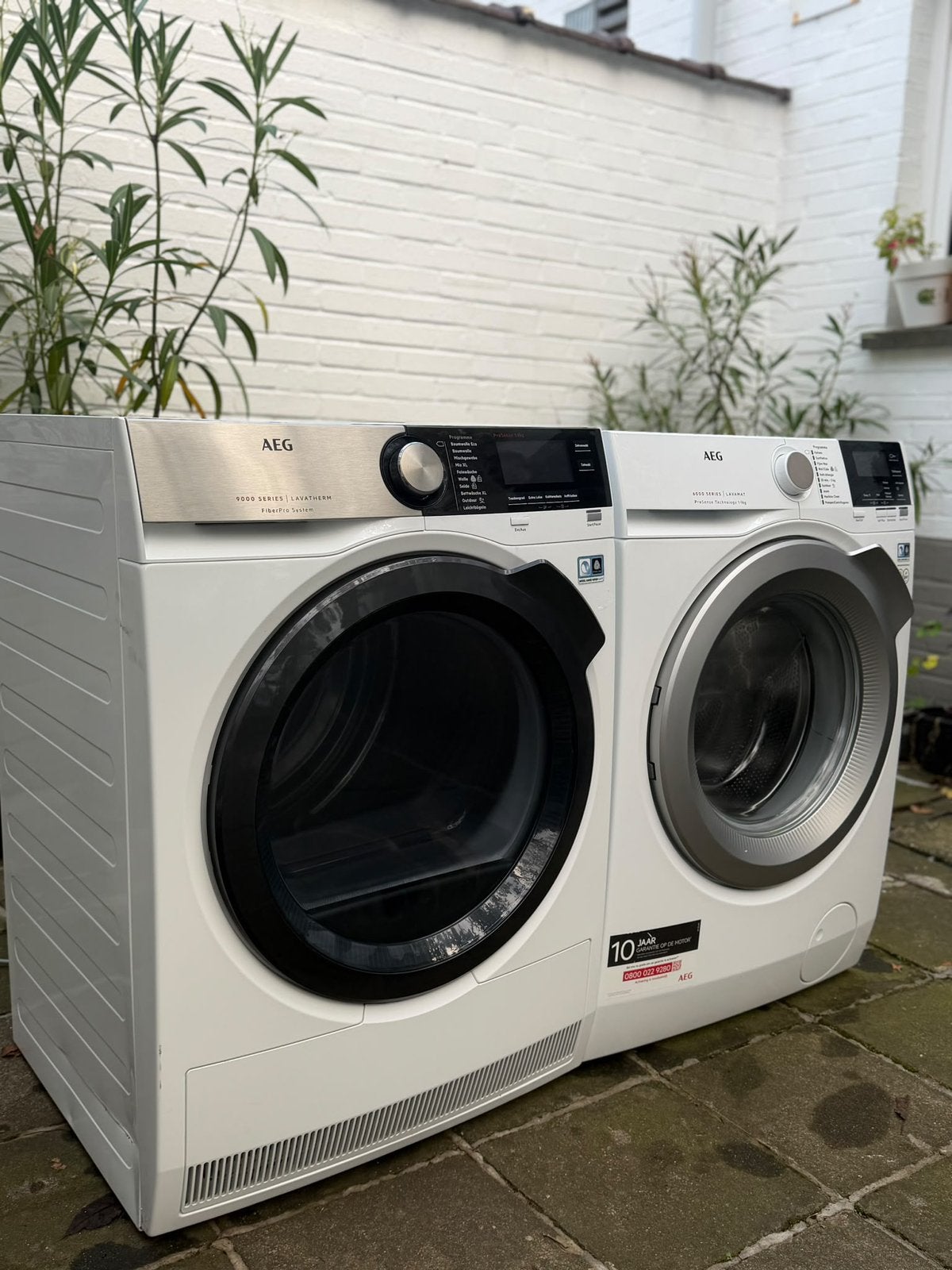 AEG SET WASMACHINE & DROOGKAST, Elektronische apparatuur, Ophalen, Zo goed als nieuw