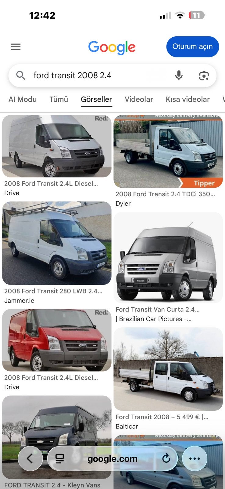 Gezocht Ford Transit met motorschade of defect, Enlèvement, Ford