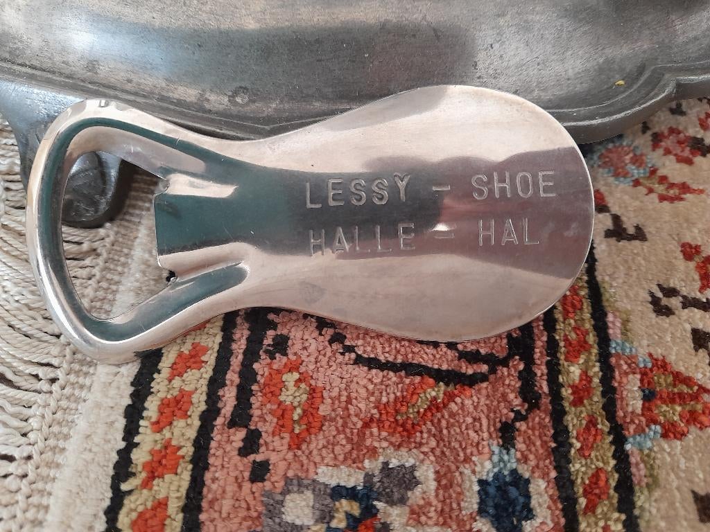 vintage  reclame Lessy Shoe (1500 ) halle schoenaantrekker, Ophalen of Verzenden, Gebruiksvoorwerp
