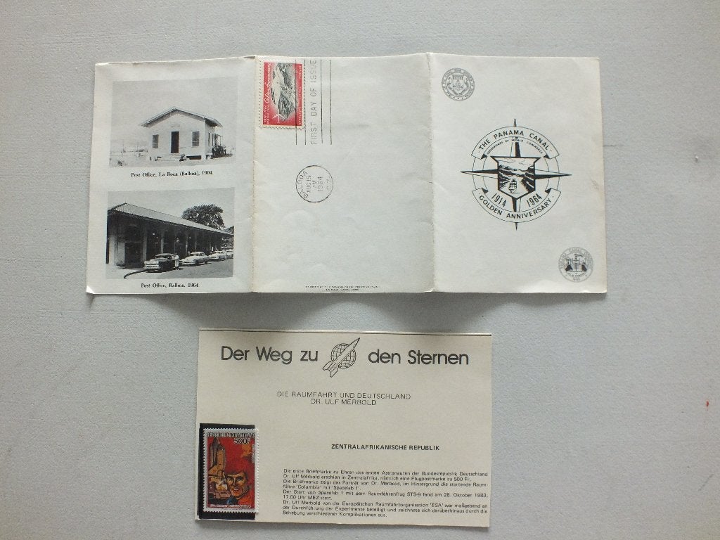 Panama kanaal Post 1964 + Republique Centraafricaine., Verzenden, Overige landen, Gestempeld