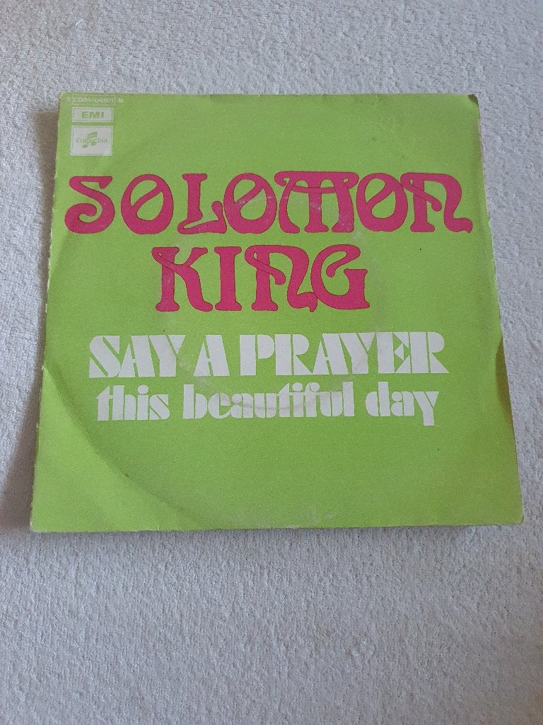 S - Solomon King ‎– Say A Prayer / This Beautiful Day - 1970, CD & DVD, 7 inch, Comme neuf, EP, R&B et Soul