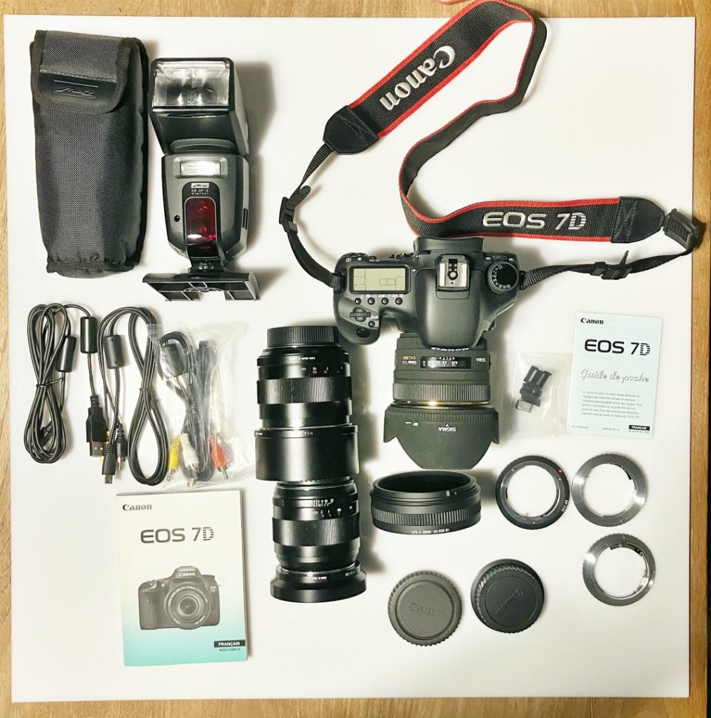 Bijna gloednieuwe Canon EOS 7D oa proff. Carl Zeiss lenzen, 18 Megapixel, Spiegelreflex, Canon, Ophalen of Verzenden