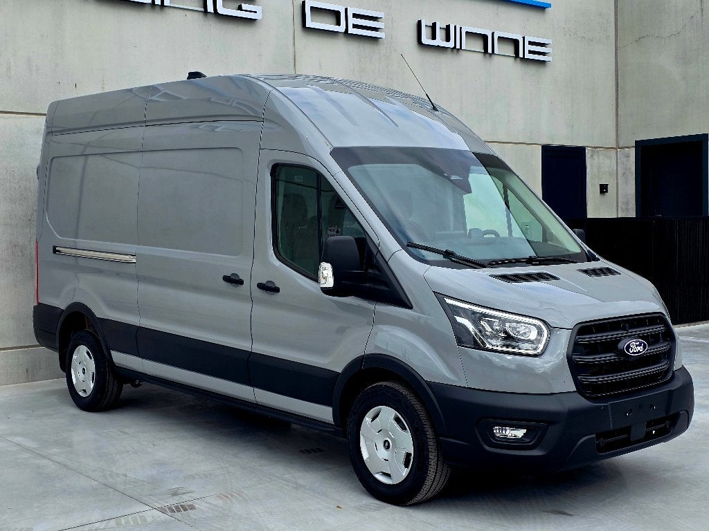 Ford Transit L3H3 - NIEUW 0KM 2026 - Matter Grey - Automaat, Auto's, Leder, Bedrijf, Diesel, 5 deurs