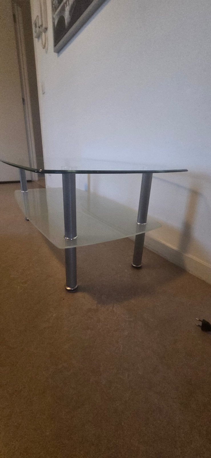Salontafel, Ophalen, Glas