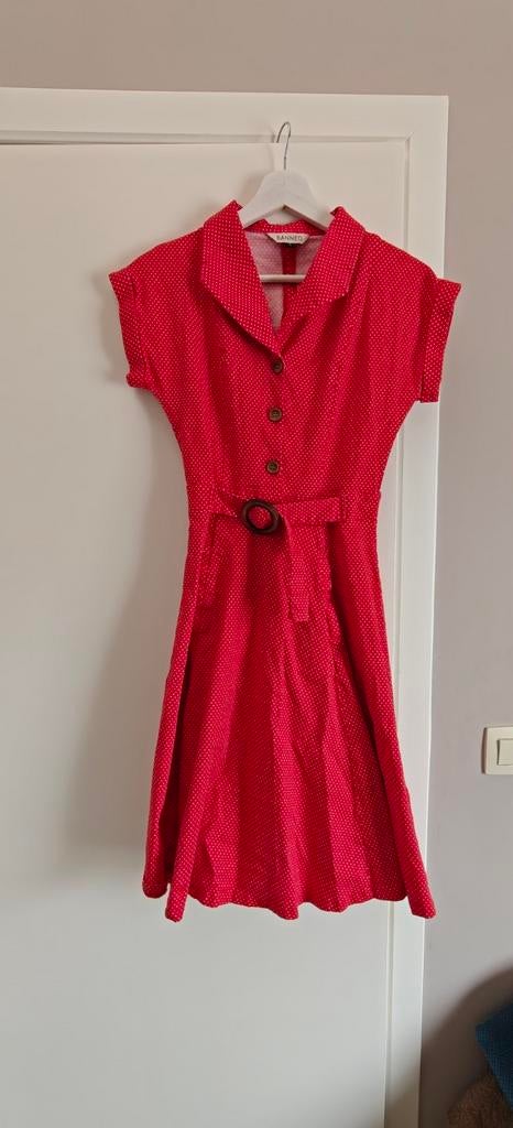 Vintage rood polkadot kleedje van Banned, Kleding | Dames, Jurken, Ophalen of Verzenden