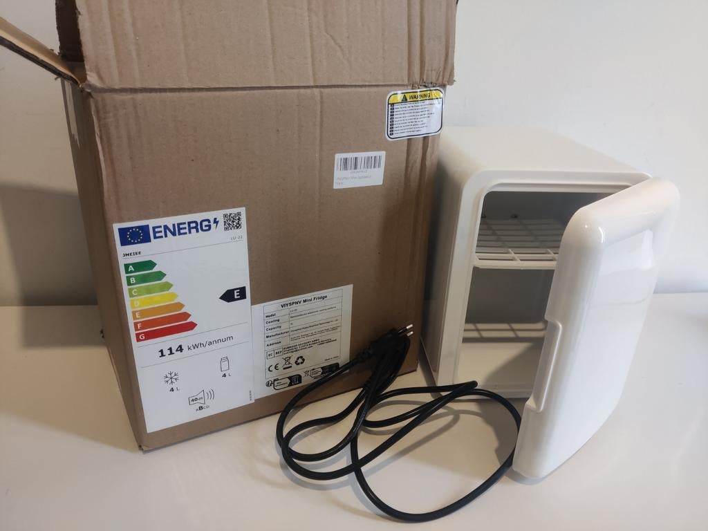 Mini fridge 4L wit NIEUW IN DOOS, nooit gebruikt., Ophalen, Nieuw