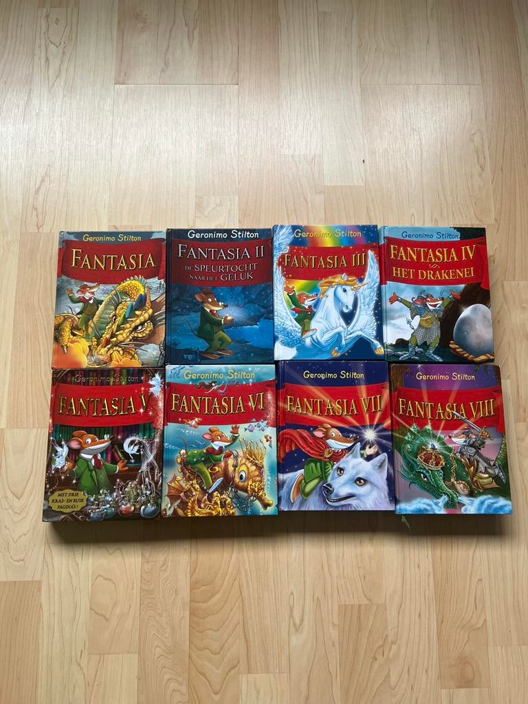Geronimo Stilton Fantasia 1 t/m 8  set in zeer mooie staat, Boeken, Kinderboeken | Jeugd | 10 tot 12 jaar, Ophalen of Verzenden