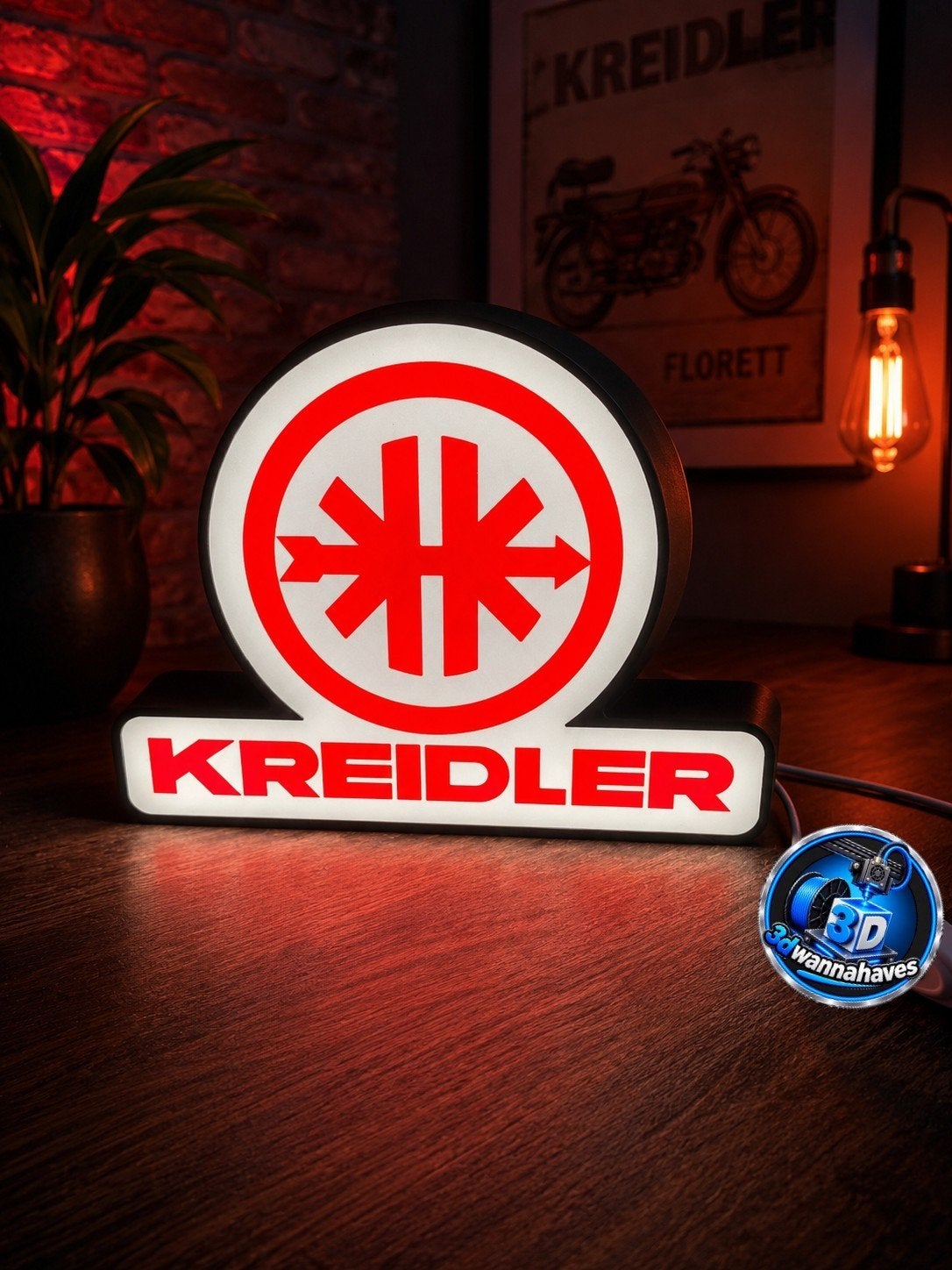 Prachtige Kreidler LED lichtbak, ideaal voor de liefhebber, Ophalen of Verzenden, Nieuw, Lichtbak of (neon) lamp
