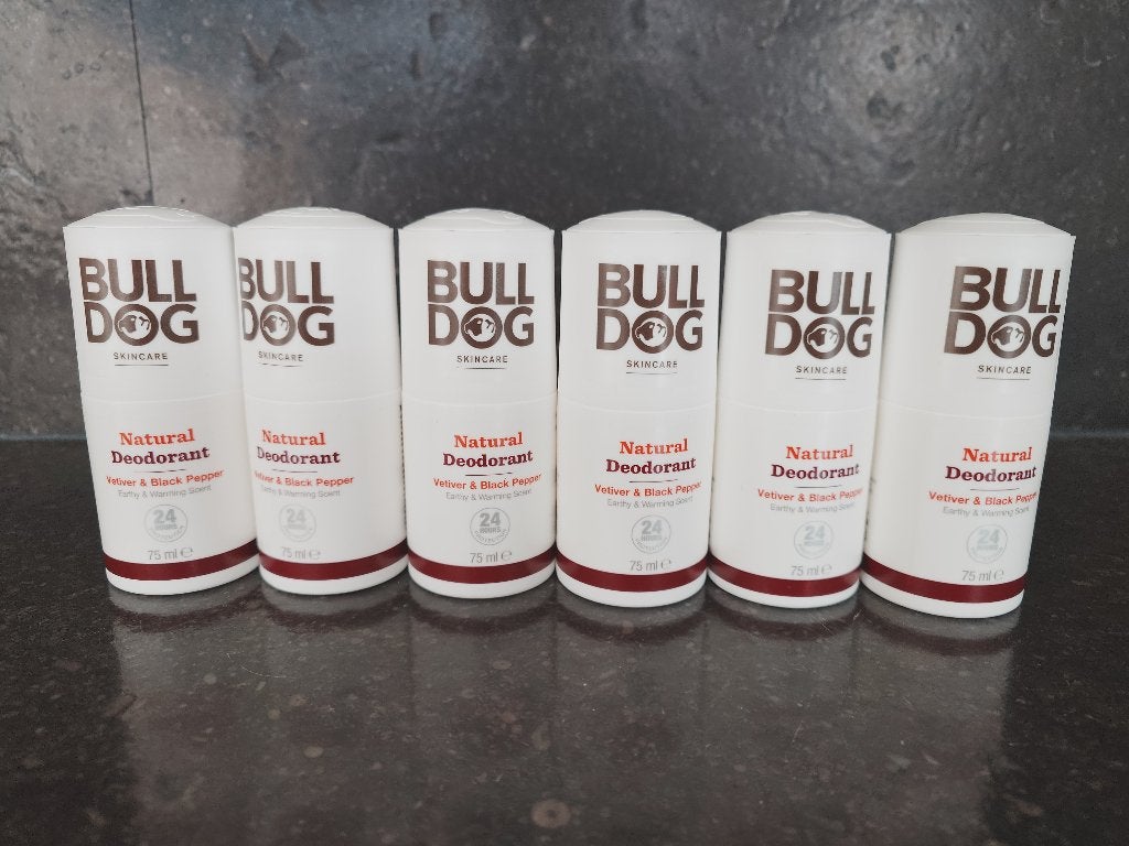 Bulldog deo veviter & black pepper alu vrij (5st) + gratis S, Ophalen of Verzenden, Nieuw, Deodorant of Bodyspray