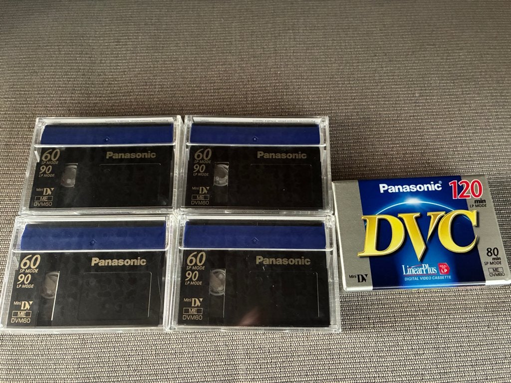 5 Mini DV Cassettes - nog niet gebruikt, Ophalen, Nieuw, Mini DV, Panasonic
