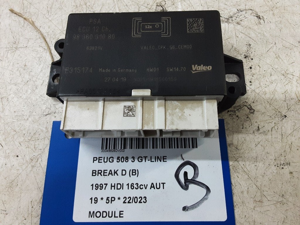 UNITE ELECTRONIQUE 508 SW (F4 / FC / FJ / FR) (9836031080), Utilisé, Peugeot