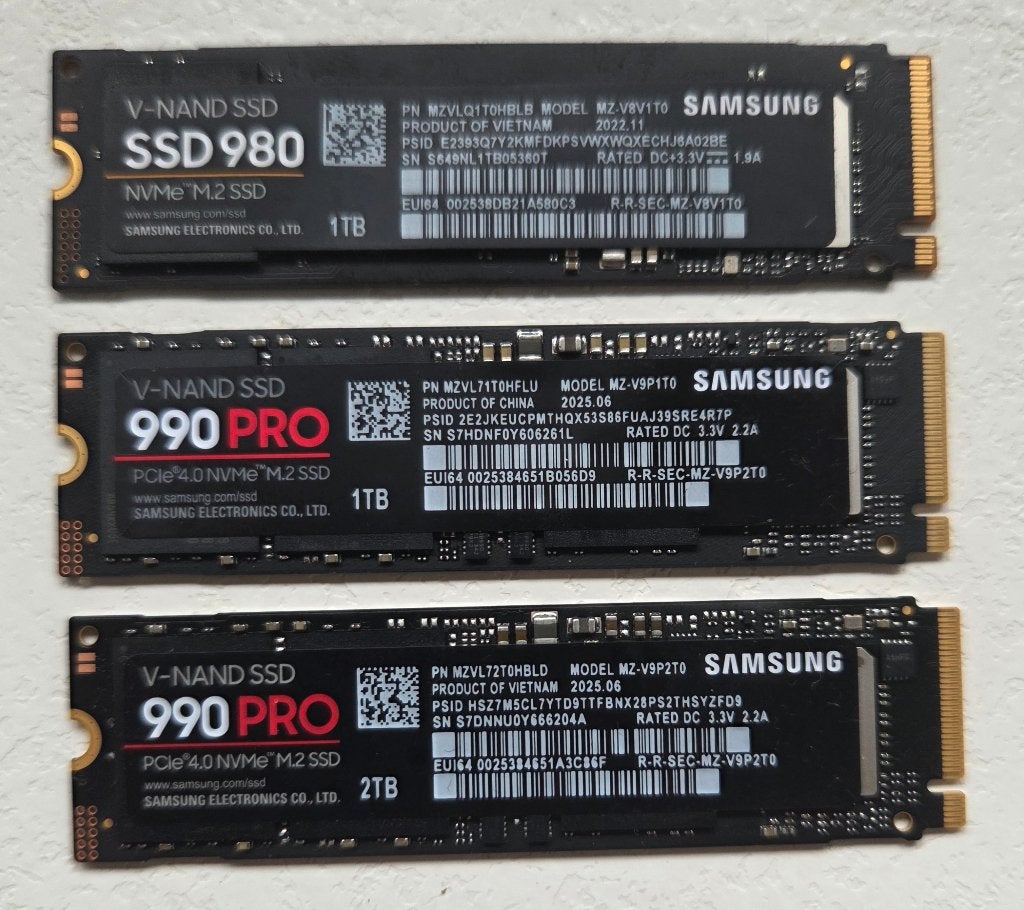 NVMe en SATA-SSD's, Samsung, Western Digital, Synology, PS5, Computers en Software, Ophalen of Verzenden, Gebruikt, Overige aansluitingen