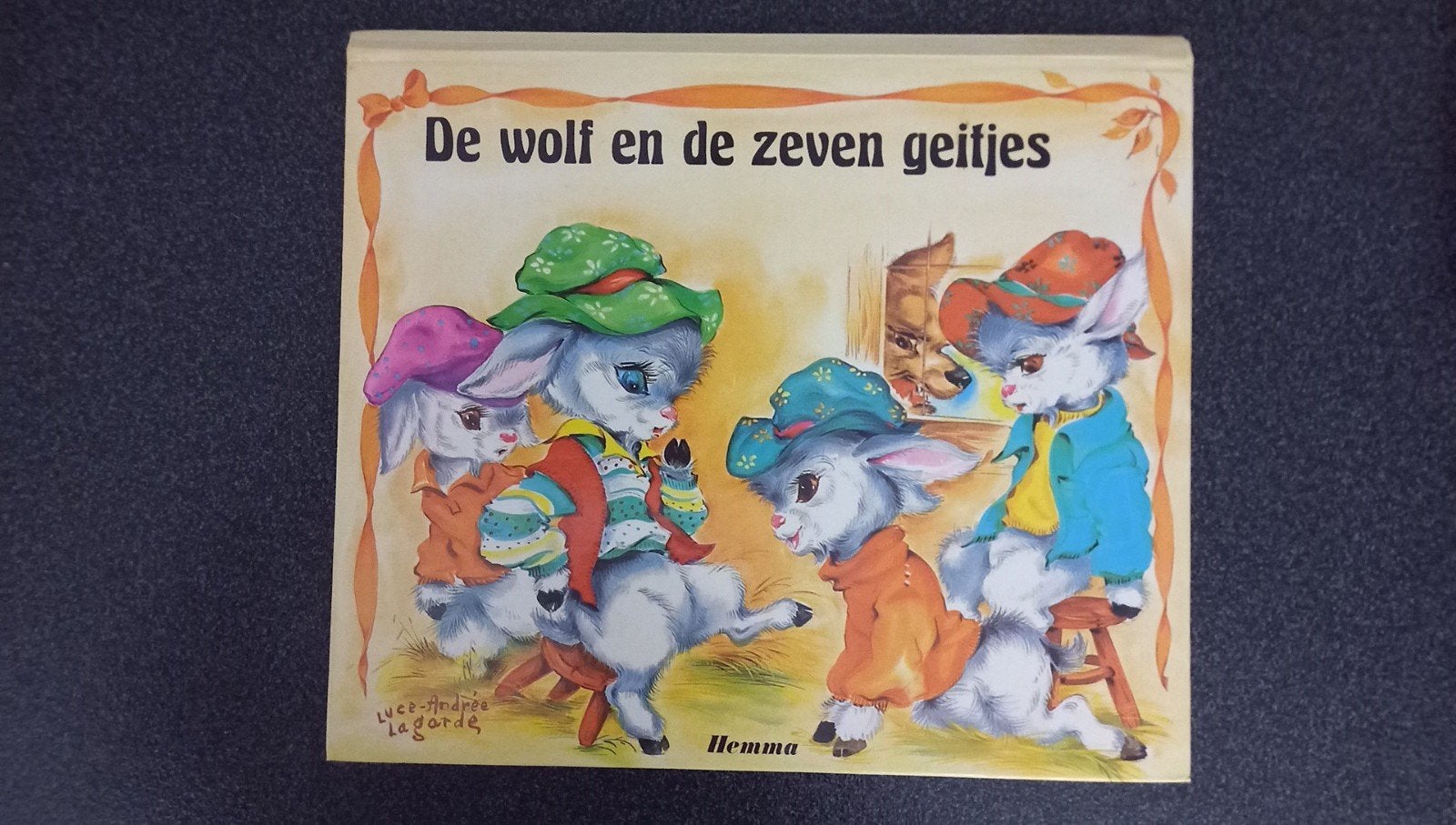 De wolf en de zeven geitjes, Enlèvement ou Envoi, Utilisé, Luce-Andrée Lagarde