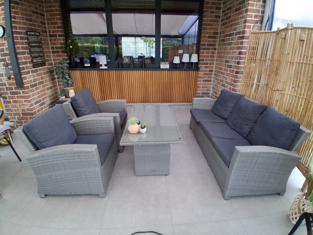 loungeset, Tuin en Terras, Tuinsets en Loungesets, Ophalen, Zo goed als nieuw, Loungeset, 5 zitplaatsen