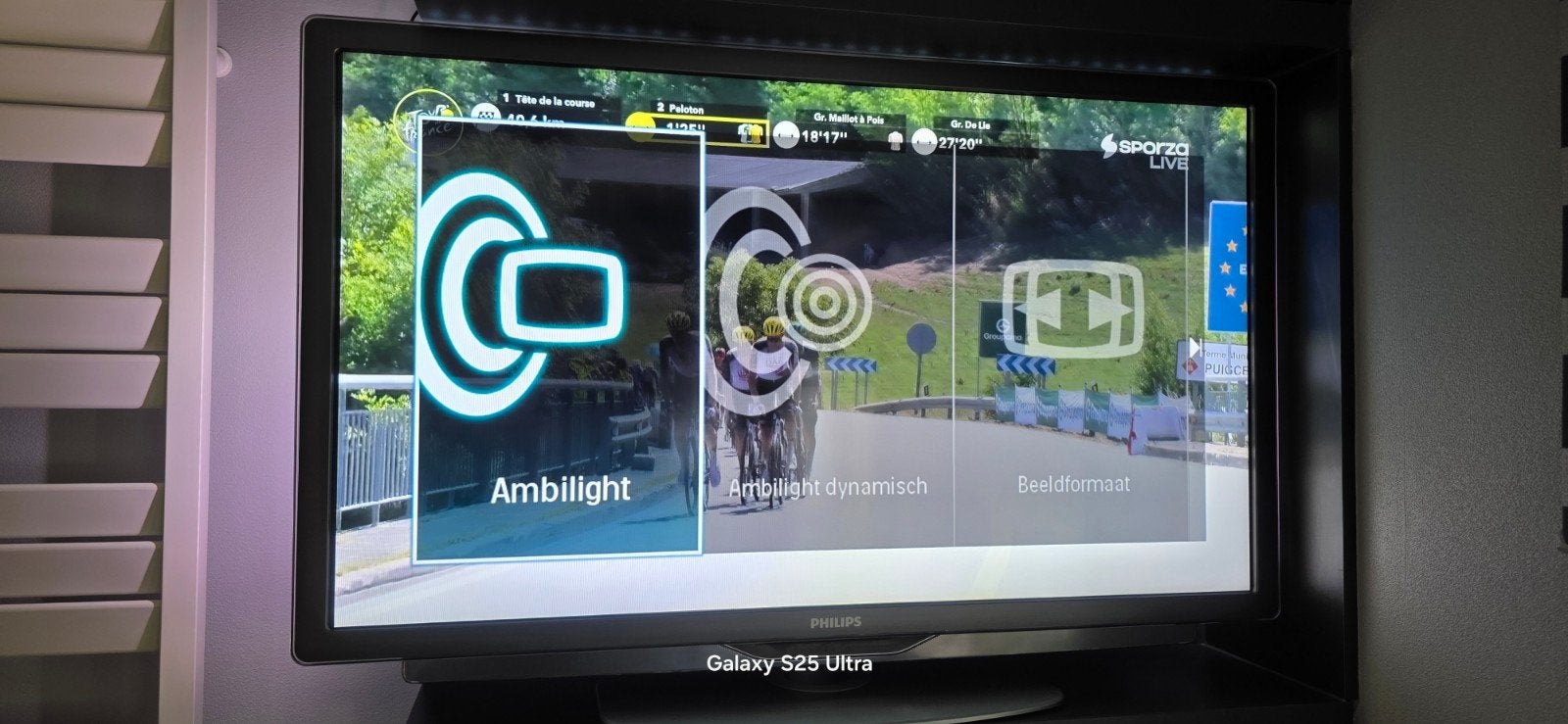 Tv philips met Ambilight, Ophalen, Philips