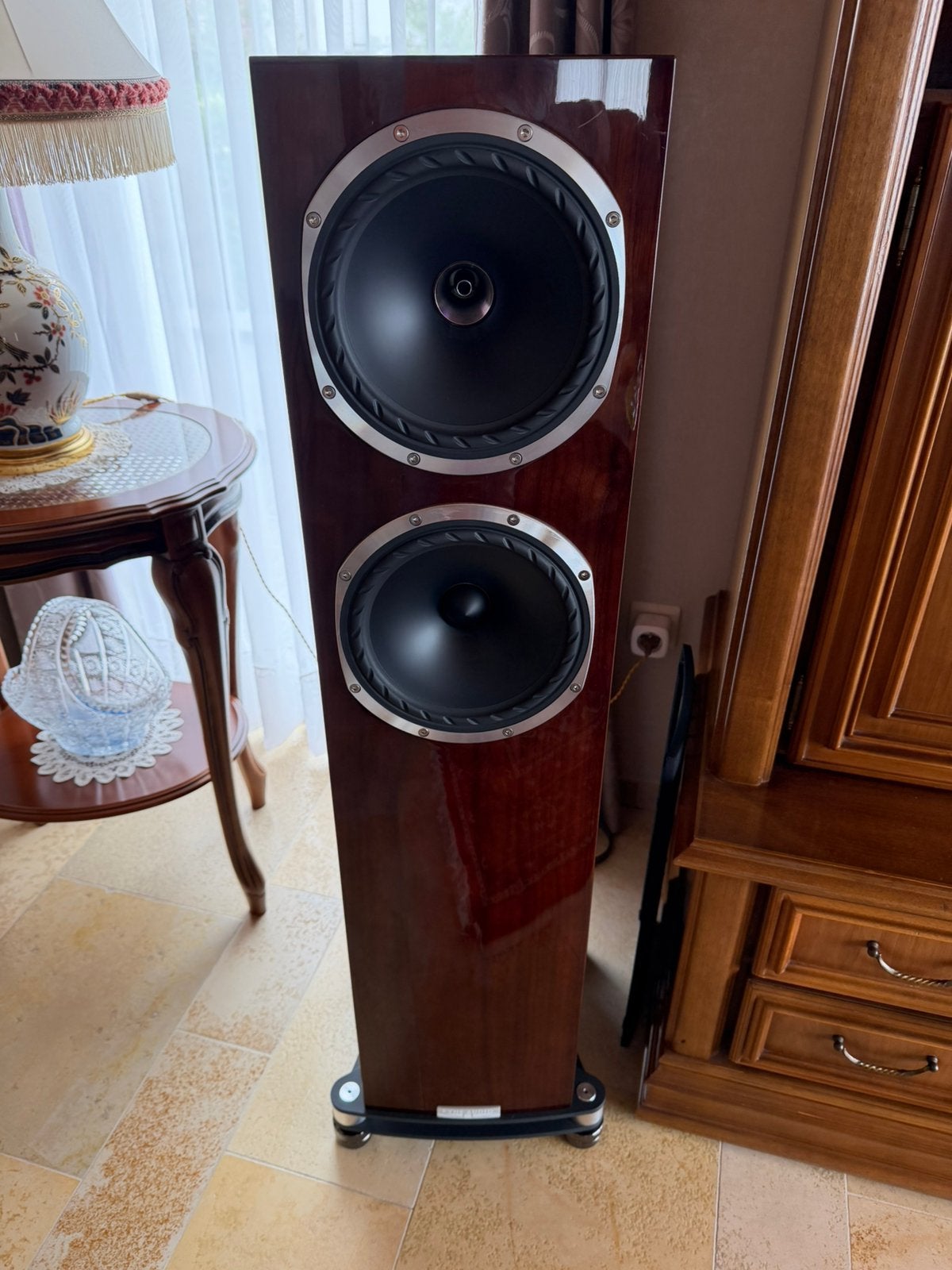 Fyne Audio F502SP – Gloss Walnut – High-End, TV, Hi-fi & Vidéo, Enlèvement, Comme neuf, Autres marques