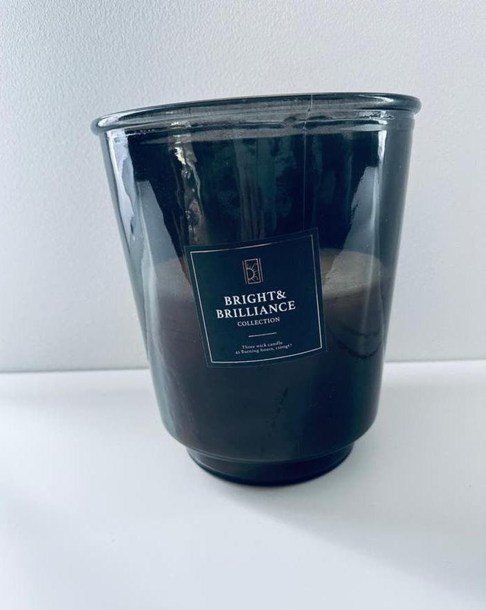Bougie XL « Bright & Brilliance » NEUVE!, Enlèvement, Bougie, Autres matériaux, Noir