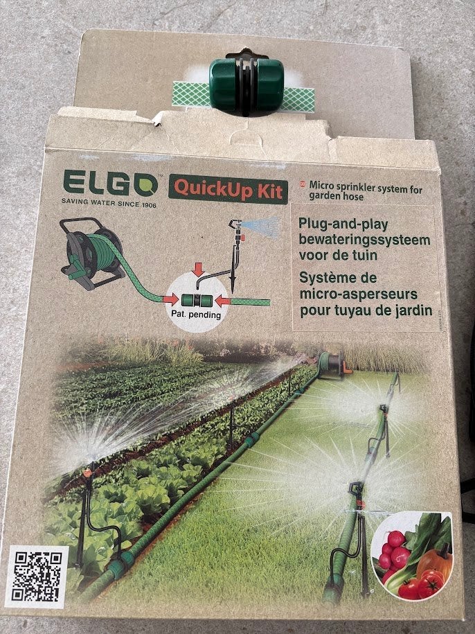 Elgo bewateringssysteem voor de (moes)tuin, max 20m, Tuin en Terras, Ophalen, Zo goed als nieuw, Overige typen