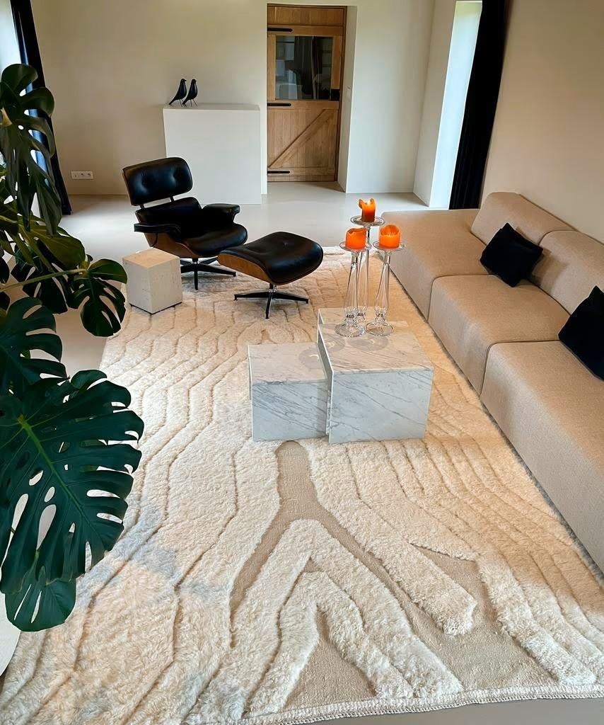 XXL Modern Vloerkleed Tapis Berber 420 x 240cm, 200 cm ou plus, Comme neuf, Enlèvement, Rectangulaire