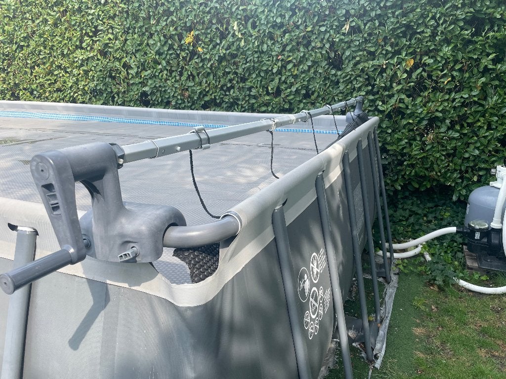 Luxe anti-alg noppenfolie (350 micron) + rolsysteem, Tuin en Terras, Ophalen, Zo goed als nieuw, Afdekzeil