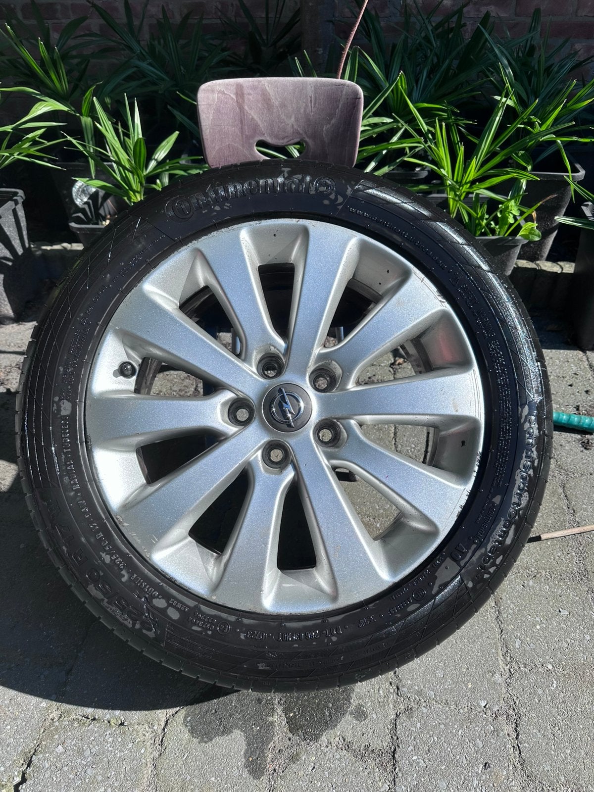 4x 17 INCH ORIGINELE OPEL VELGEN + ZOMERBANDEN 5X115, Auto-onderdelen, Ophalen of Verzenden, 17 inch, Zomerbanden, Band(en)