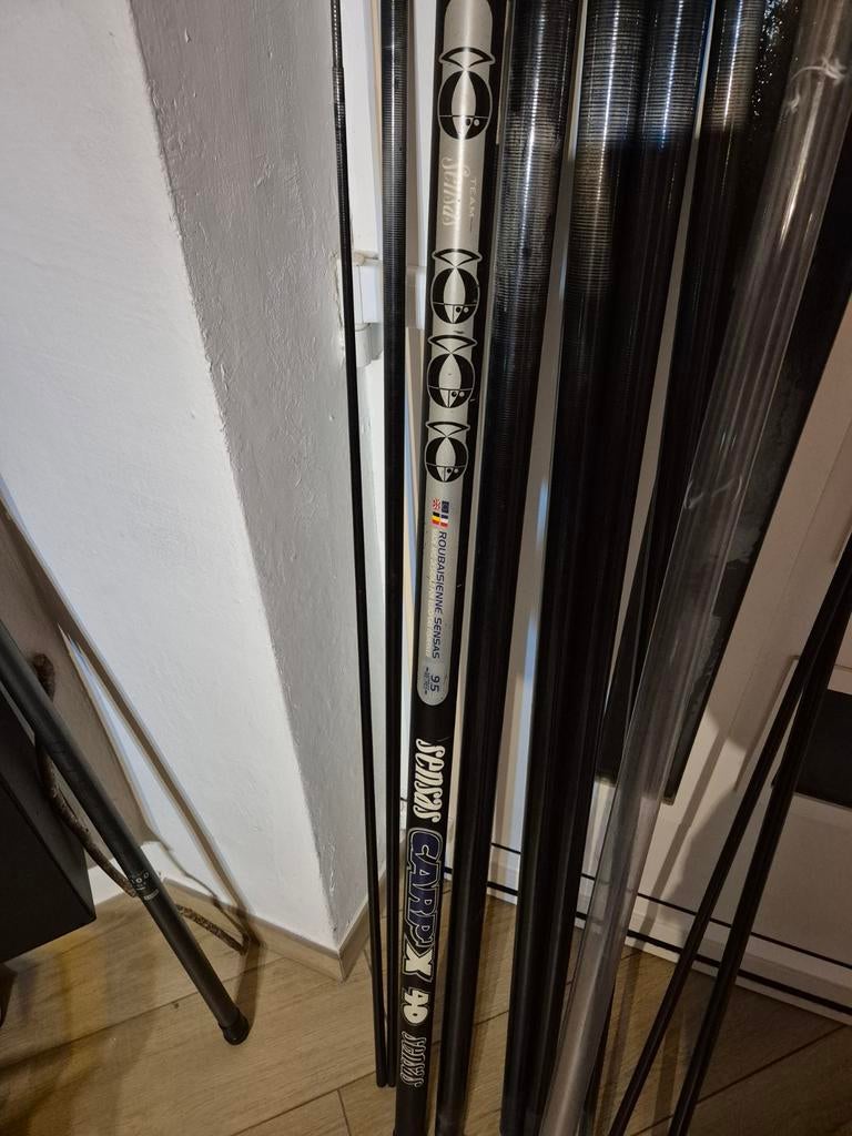 Canne a peche sensas carp x 40 9m50 avec 2 kit, Enlèvement
