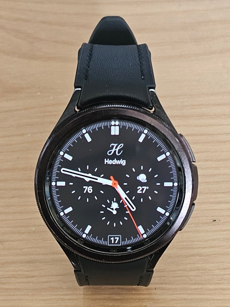 Samsung Galaxy Watch 6 Classic 46mm LTE/4G, Handtassen en Accessoires, Smartwatches, Gebruikt, Zwart, Ophalen of Verzenden, Waterdicht