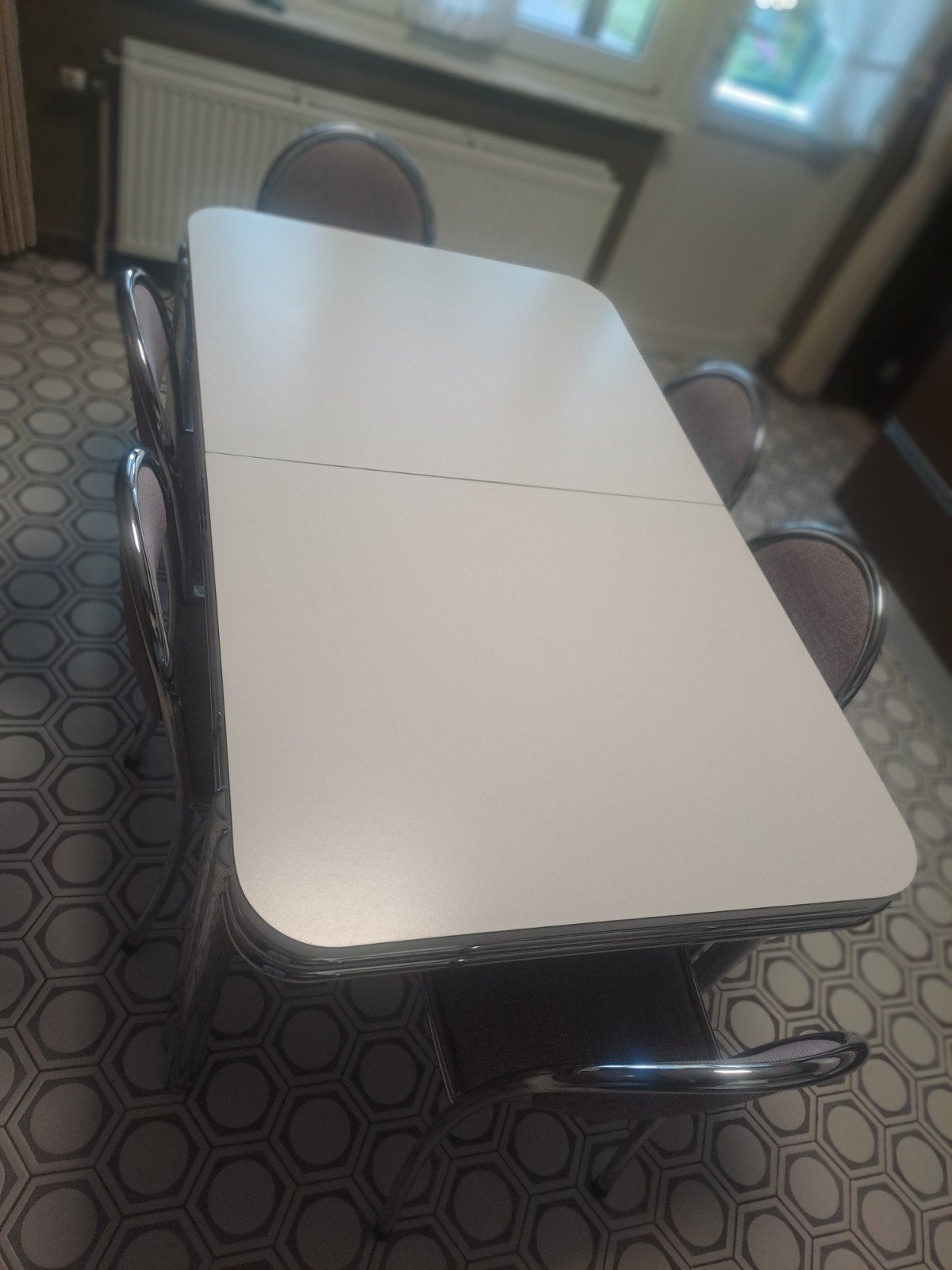Table de cuisine, Maison & Meubles, 150 à 200 cm, Cinq personnes ou plus, Enlèvement, Utilisé