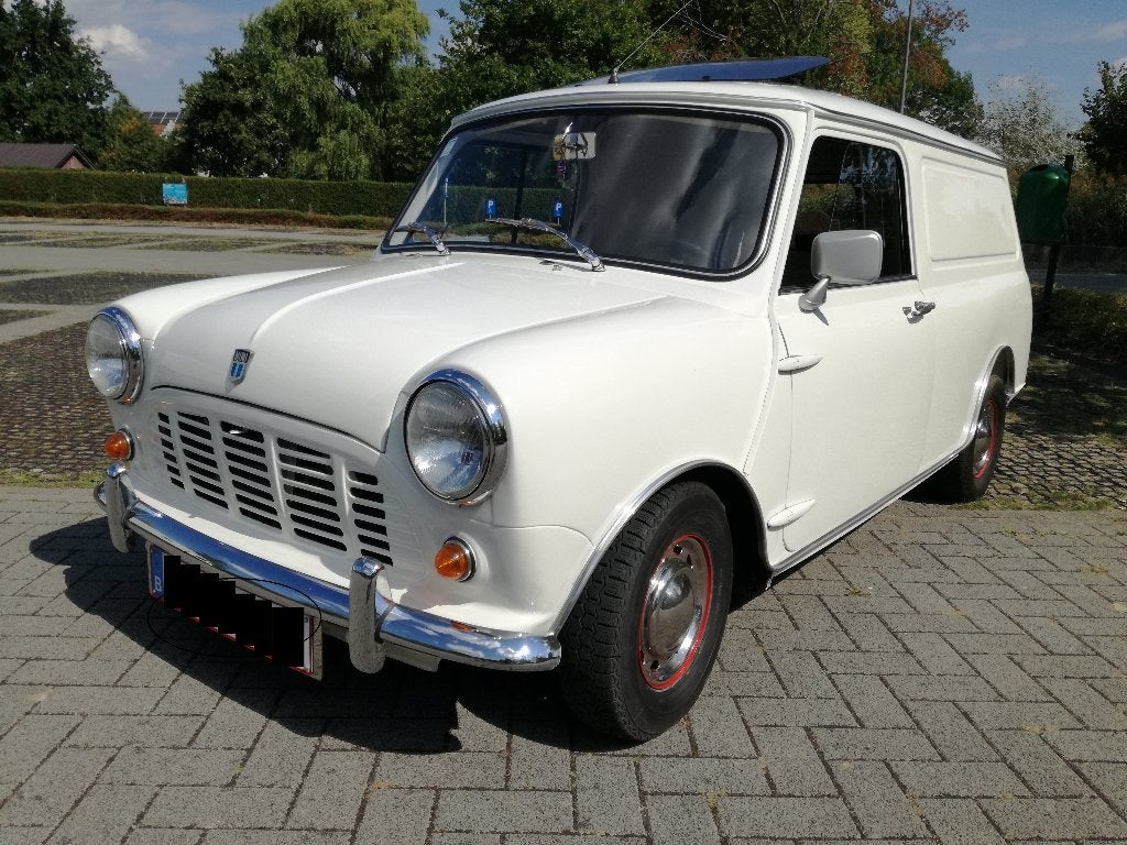 bestelwagen Leyland MINI PanelVAN bwjr 1980 FULL RESTO, Auto's, Voorwielaandrijving, 4 deurs, Wit, Bruin