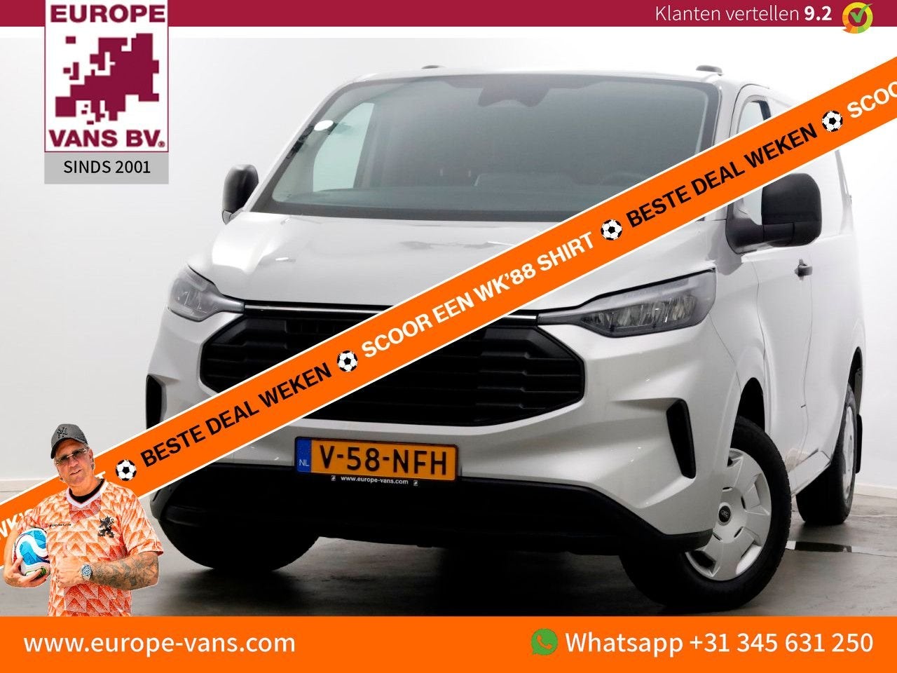 Ford Transit Custom 320 2.0 TDCI 136pk L1H1 Trend LED/ACC/Na, Auto's, Bedrijf, Ford, Te koop, Handgeschakeld