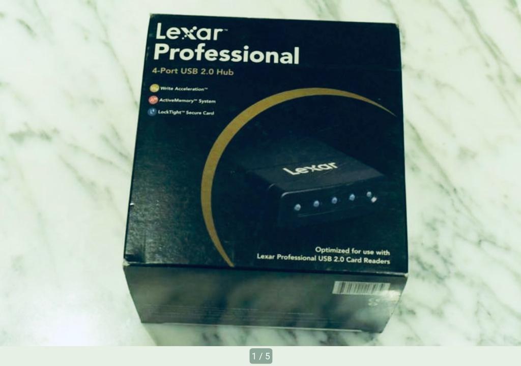 Lexar USB 4X hubpoort, Lexar, Ophalen of Verzenden, Zo goed als nieuw, Laptop