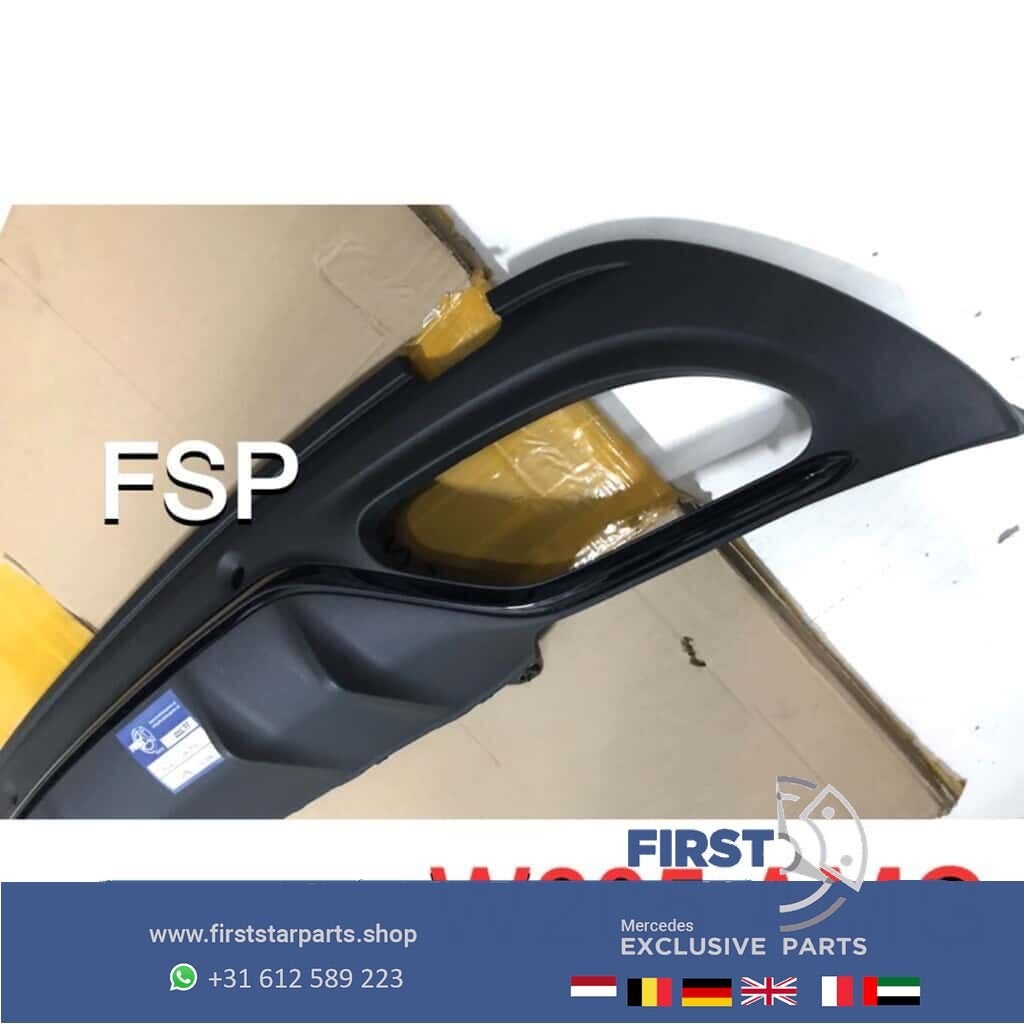 W205 C43 AMG Diffuser Mercedes C Klasse origineel bumper spo, Utilisé, -, -, Enlèvement ou Envoi