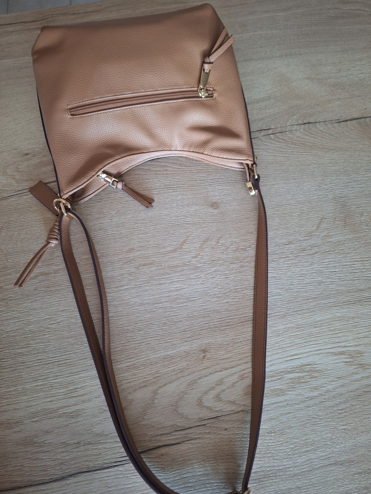 Lederen schoudertas Laurent David als nieuw, Bijoux, Sacs & Beauté, Sacs | Sacs à bandoulière, Enlèvement ou Envoi, Cuir