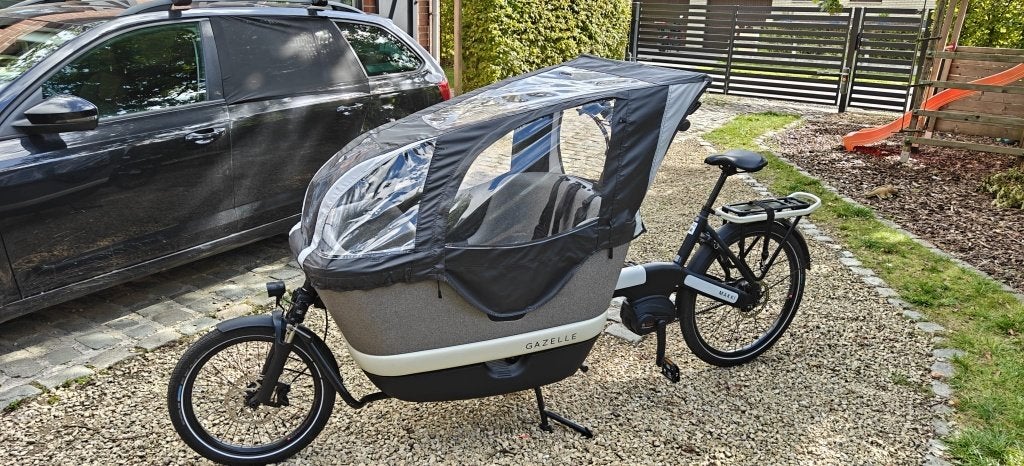 Gazelle Makki Load -bakfiets-2025-nog geen 700 km, Ophalen, Elektrisch, Zo goed als nieuw, 2 kinderen