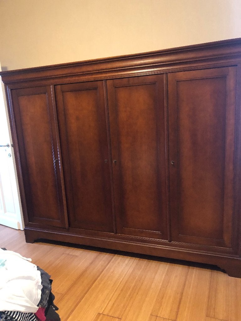 Chambre à coucher, Maison & Meubles, Enlèvement, Utilisé, Deux personnes, Merisier