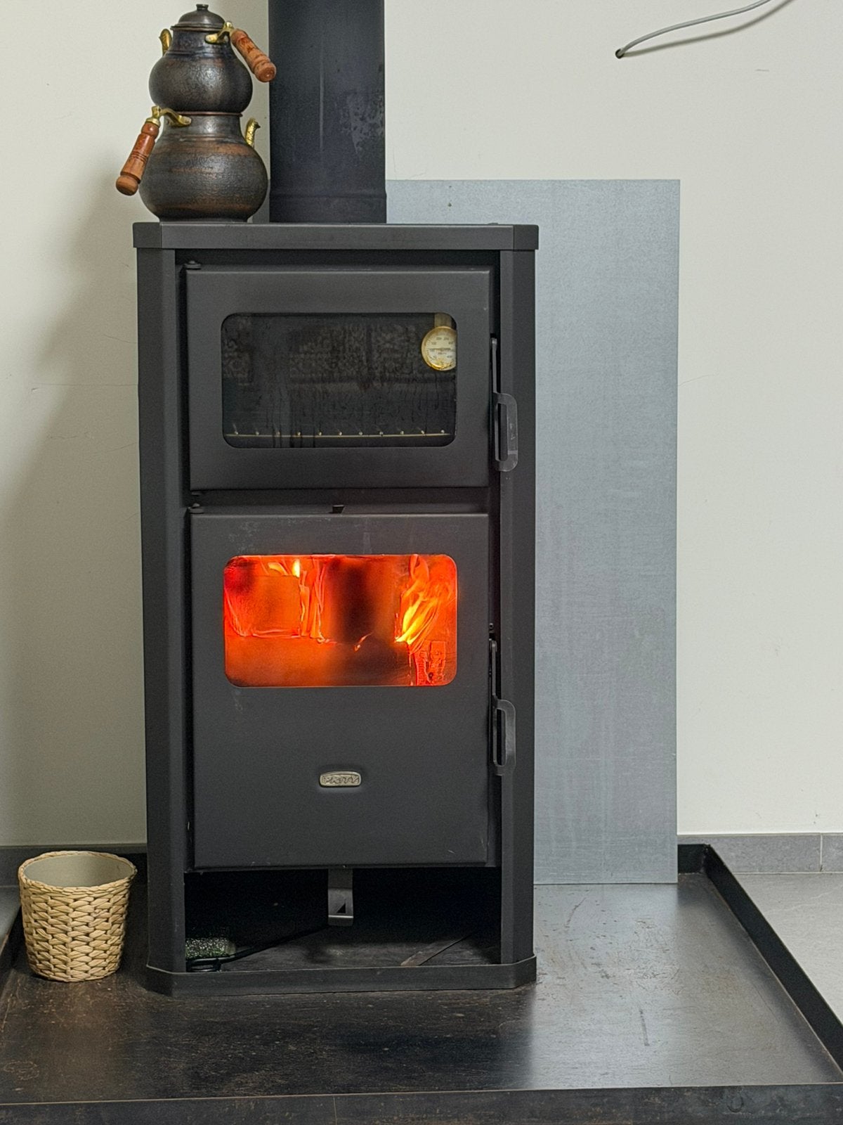 Poêle à bois, Maison & Meubles, Enlèvement, Comme neuf, Bois, Poêle à bois